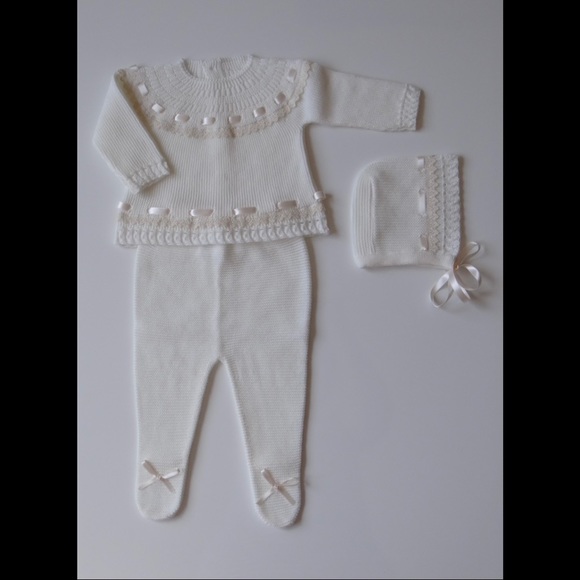 Baby Unisex knit set NEW - Picture 1 of 2